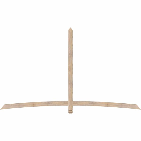 Ekena Millwork Bellingham Smooth Timber Gable Bracket, Douglas Fir, 108"W x 63"H x 1 1/2"D x 3 1/2"F, 14/12 Pitch GBW108X63X0204BEL00SDF - main